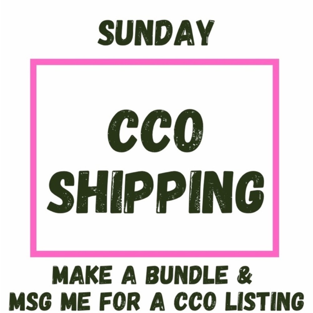 CCO Shipping Offer Sign